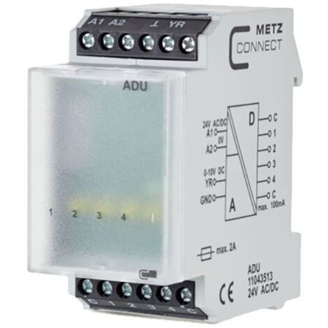Convertisseur analogique-numérique 24, 24 V/AC, V/DC (max) Metz Connect 11043513 1 pc(s) C873262