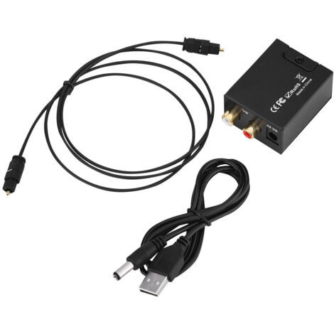 Convertisseur Audio Numérique Analogique avec Décodeur Fibre Optique vers RCA