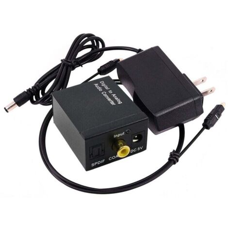 Convertisseur Audio numérique vers analogique Coaxial optique numérique Coaxial Toslink vers analogique Rca L/r convertisseur Audio amplificateur adaptateur