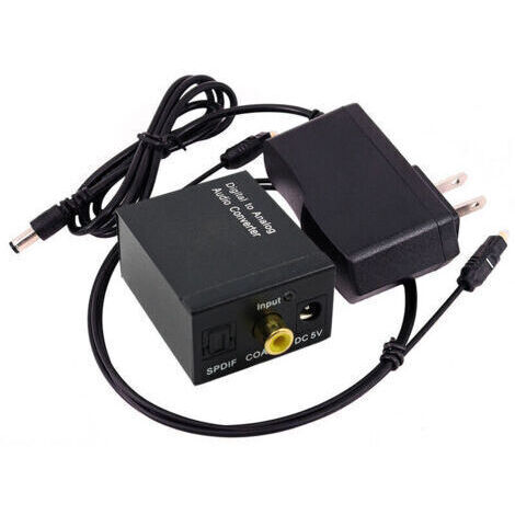Convertisseur Audio numérique vers analogique Coaxial optique numérique Coaxial Toslink vers analogique Rca L/r convertisseur Audio amplificateur adaptateur