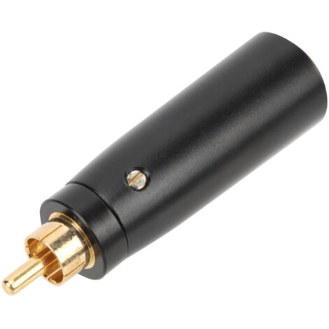 Convertisseur Audio RCA Mâle en Alliage Zinc pour Guitare et Micro - Adaptateur LZ1172G