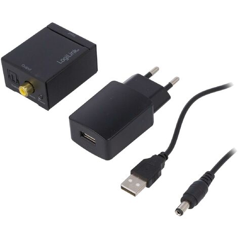 Convertisseur audio SPDIF-COAX analogique vers numerique - Noir