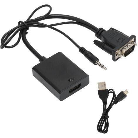 Convertisseur Audio VGA vers HDMI pour Signal Multimédia Haute Définition