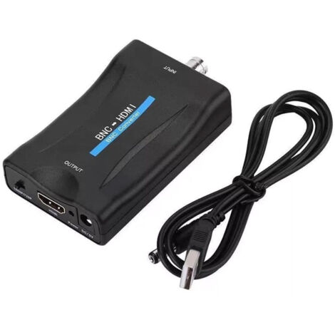 Convertisseur BNC vers HDMI, adaptateur BNC vers HDMI pour caméra de surveillance analogique BNC