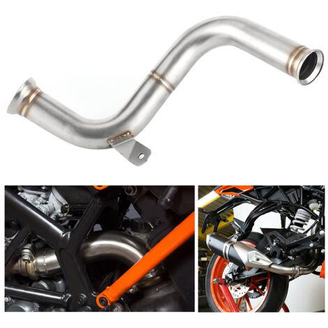 RAPANDA Convertisseur catalytique retiré Decat échappement MidPipe modification de moto adapté pour 125 250 390 RC390 2017+