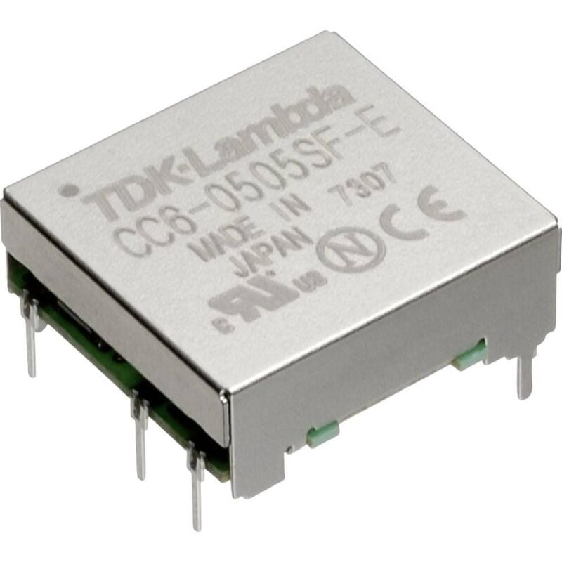 Tdk-lambda - Convertisseur cc/cc pour circuits imprimés CC6-1212SF-E Nbr. de sorties: 1 x 12 v/dc 12 v/dc, 15 v/dc 0.5 a