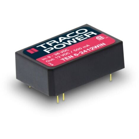 Convertisseur CC/CC pour circuits imprimés TracoPower TEN 6-4821WIN Nbr. de sorties: 2 x 48 V/DC 5 V/DC, -5 V/DC 500 mA