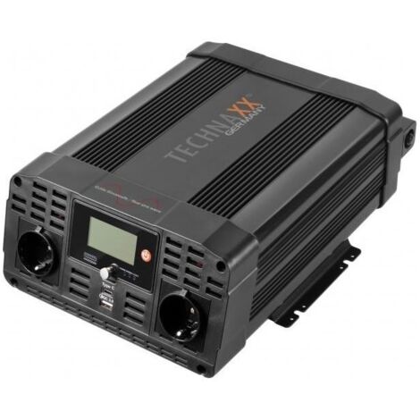 Convertisseur continu-alternatif Technaxx 12 volts à onde sinusoïdale pure 2000W Onduleur et convertisseur de