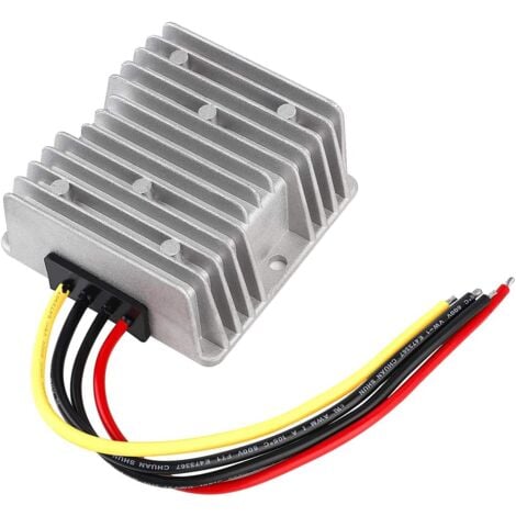 TONCHEAN Convertisseur DC 12V à 24V, Convertisseur DC 12V à 24V 15A avec fusible, Connecteur Rapide étanche, Convertisseur DC Boost pour voiturette de Golf, éclairage LED, Automobile