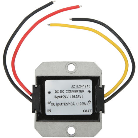Convertisseur DC 24V vers 12V 10A IP67 Étanche pour Équipements