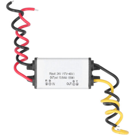 Convertisseur DC Abaisseur 24V vers 13.8V 4A 55W pour Voiture et Auto