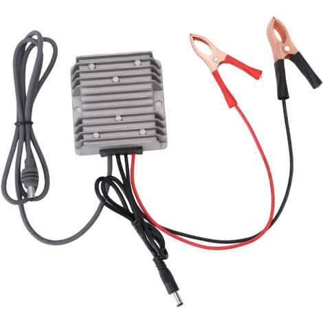 Convertisseur DC avec Cordons - Mini Dish - Booster 12V à 24V 5A - Aluminium Silicone - 2 Plug Étanches
