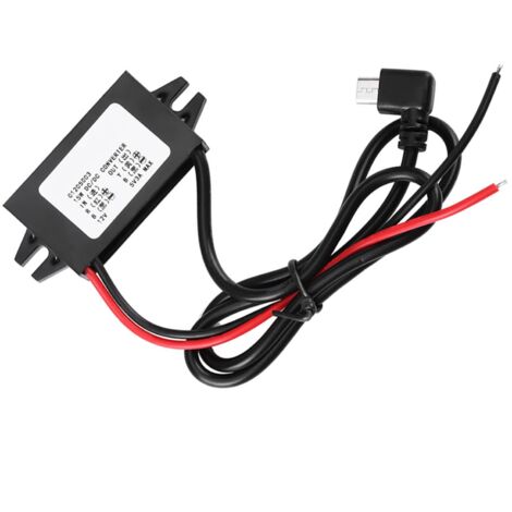 Convertisseur DC-DC 12V vers 5V 3A avec Micro USB pour Smartphone en Voiture
