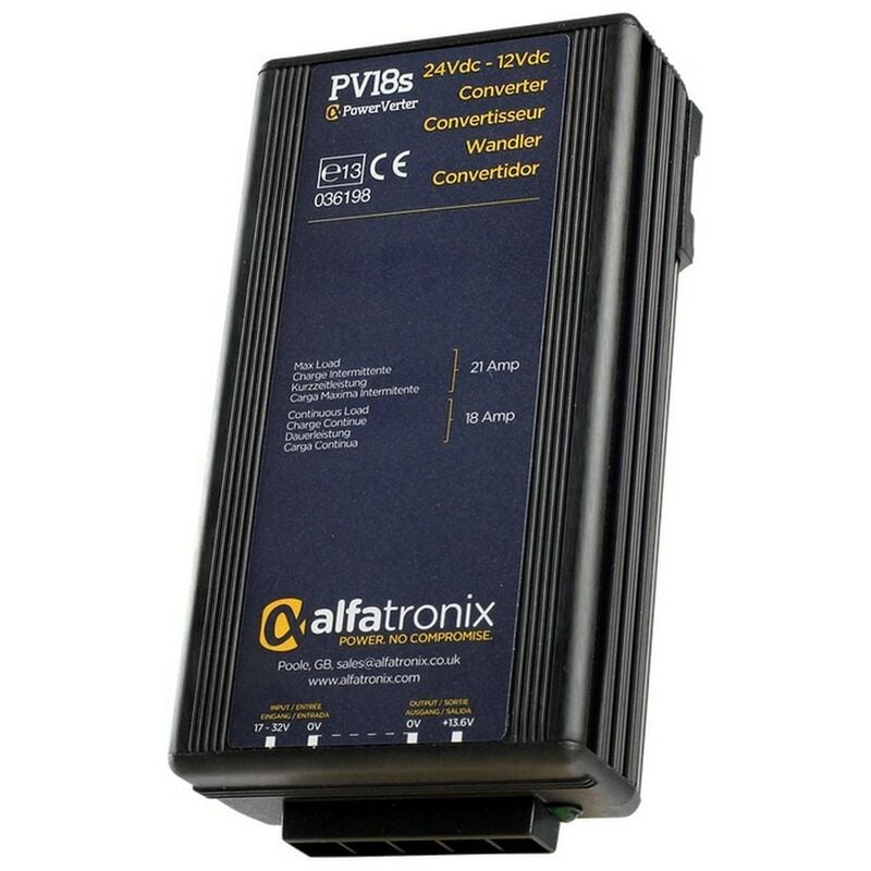 Alfatronix - Convertisseur Dc-Dc 24V-12V 18-22A