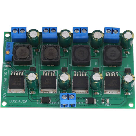 Convertisseur DC-DC 3A, Sorties Réglables 3.3V/5V/12V, Carte d'Alimentation Multi-Canal