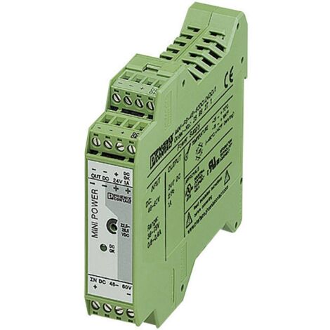 Convertisseur DC-DC Phoenix Contact, MINI-PS-48-60DC/24DC/1, Montage rail DIN, 24W, 1 sortie, 24V c.c., 1A ( Prix pour 1 )