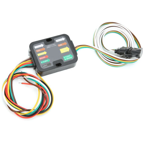 Convertisseur de Câblage Remorque Alimenté 3 à 2 Fils avec Câble de 60 Pouces Compatible LED