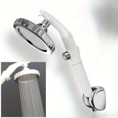 Convertisseur de Douche Rotatif – Passage Facile Pluie/Main, Haute Pression, Double Poignée