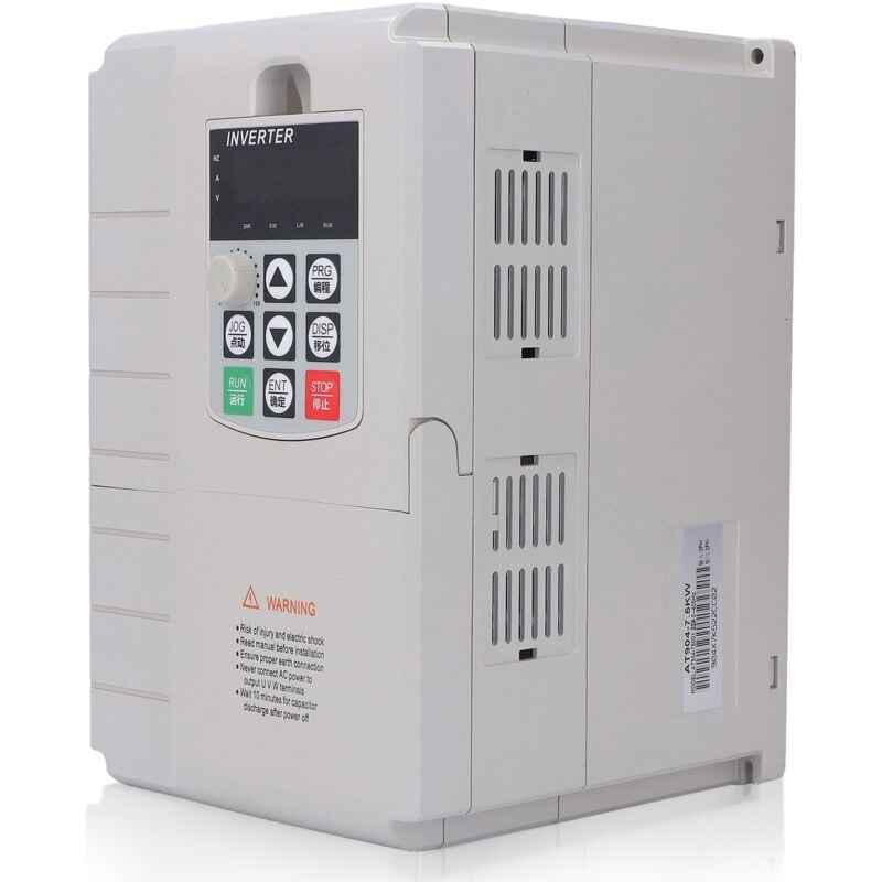 Rosvola - Jeffergarden Convertisseur de fréquence 7,5 kw, régulateur de vitesse du moteur, monophasé, entrée 220V, sortie 3 380V