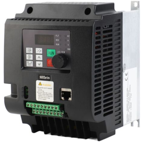 Convertisseur de fréquence monophasé 220V à triphasé 380V 5,5 kW – Contrôle vectoriel – Compatible broyeurs et pompes à eau