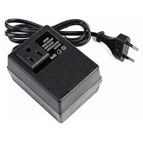 Convertisseur de Puissance 200W, Adaptateur de Prise UE, Transformateur pour Voyager 110V à 220 V Step-up et Puissance des Appareils Électroménagers à Deux Voies Conversion de Puissance des Ménages.