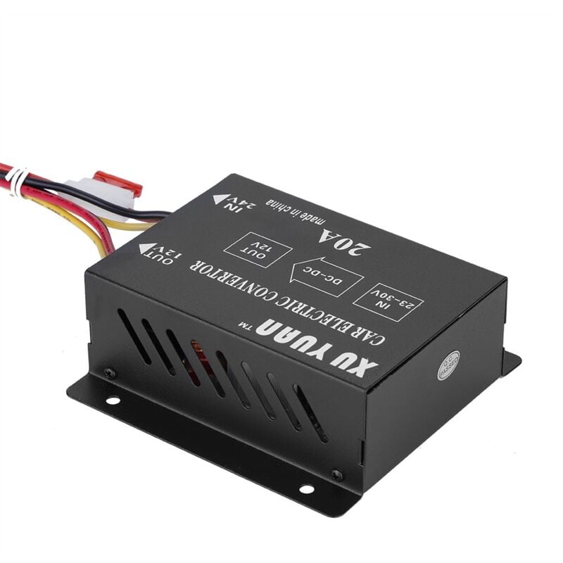 Zoternen - Convertisseur de puissance 24 v à 12 v 15 a pour voiture et camion (24 v à 12 v, 20 a, 240 w)