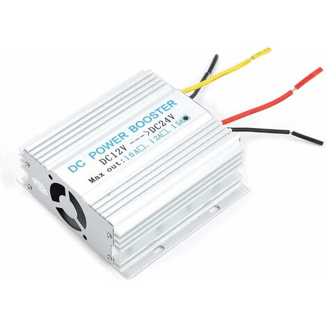 Convertisseur de Puissance, Alimentation de Voiture 12V à 24V Convertisseur DC-DC Inverter 15A