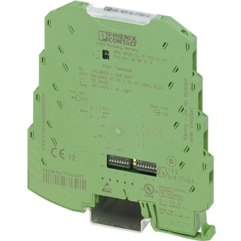Phoenix Contact - Convertisseur de température Contenu: 1 pc(s) mini MCR-SL-PT100-UI-NC 2864273 D11171