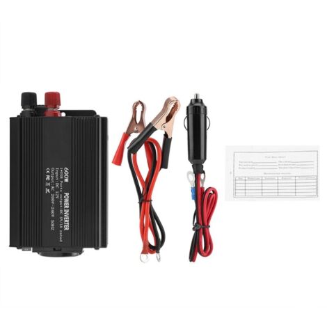 Convertisseur de Tension 12V à 220V Onduleur à Onde Sinusoïdale Pure Onduleur 600 W Onde Sinusoïdale Pure pour téléphone portable Camion