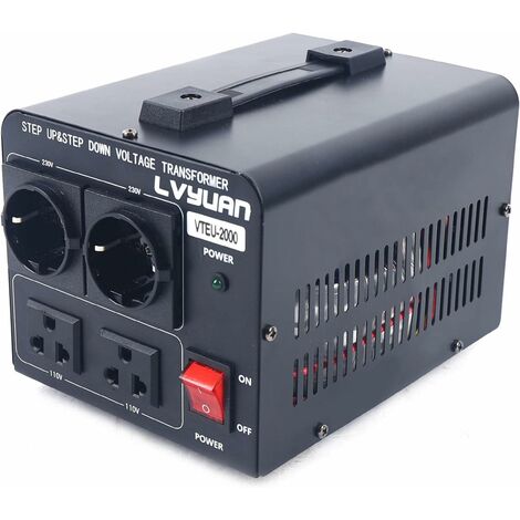 Convertisseur de Tension 2000W Convertisseur 110V - 230V / 230V - 110V protection contre les surtensions