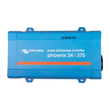 Convertisseur de tension 24V – 230V 375 VA – Rendement 90% – Compatible avec batteries 24V – Port VE.Direct pour connexion – Victron Energy