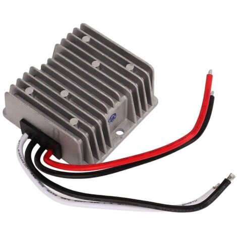 Convertisseur de tension 24V vers 12V 30A 360W étanche antichoc pour voiture, réducteur de tension DC-DC, alimentation stabilisée pour véhicule.
