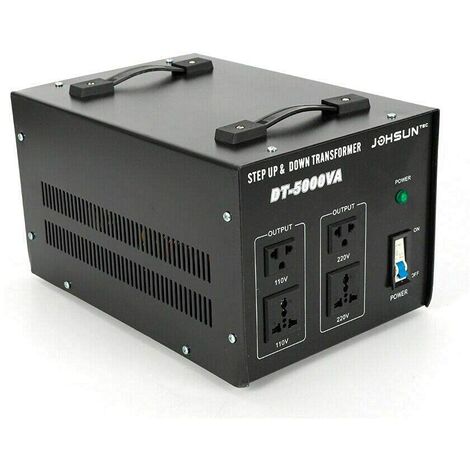 Convertisseur de tension 5000 W Transformateur 110 V vers 220 V Protection contre les courts-circuits Convertisseur de tension