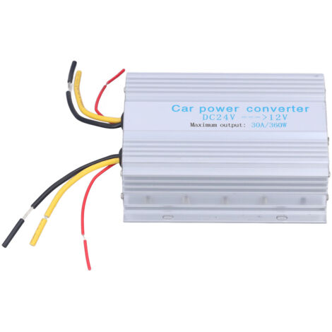 Convertisseur de Tension DC 24V à 12V 30A 360W - Réducteur de Voltage pour Voiture