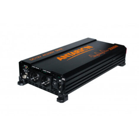 Convertisseur de tension pur sinus 2000W 12V/230V – Commande déportée 5m – Priorité de commutation 220V intégrée – Pour camping-car – Antarion