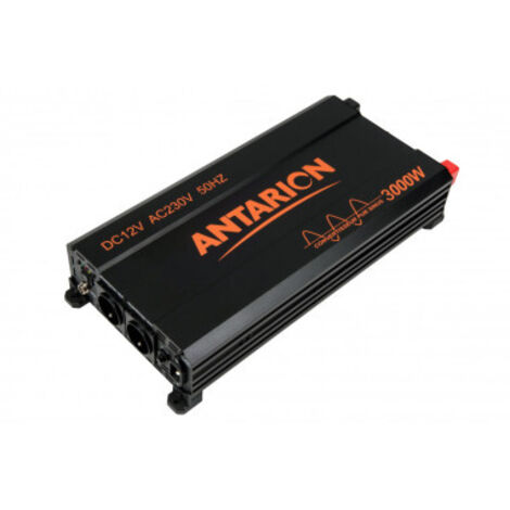 Convertisseur de tension pur sinus 3000W 12V/230V – Alimentation fiable pour camping-car – Commande déportée 5m – Priorité de commutation 230V – Antarion