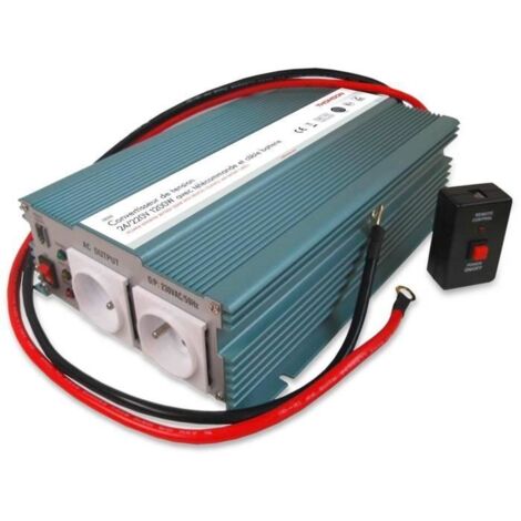 Convertisseur de tension - THOMSON - 24/220 V - 1200 W - Avec télécommande