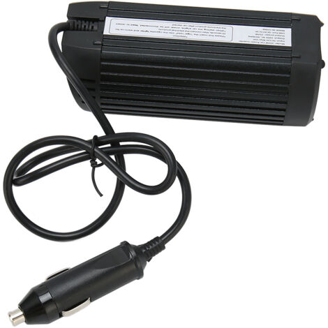 Convertisseur de Tension Voiture 150W/300W Pic - Port USB et Porte-Gobelet, 12V DC à 220V AC pour Camping et Voyage