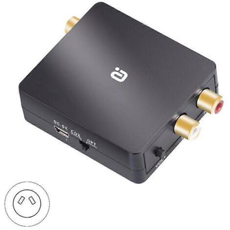 Convertisseur décodeur audio numérique-analogique DTS AC3 Fibre optique coaxiale vers RCA-AU-