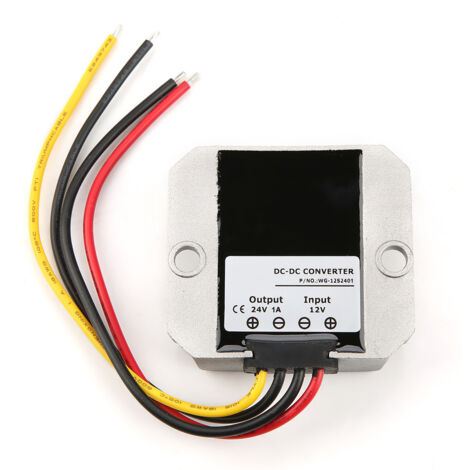 Convertisseur élévateur 12V à 24V, alimentation DC régulée 1A 24W pour voiture