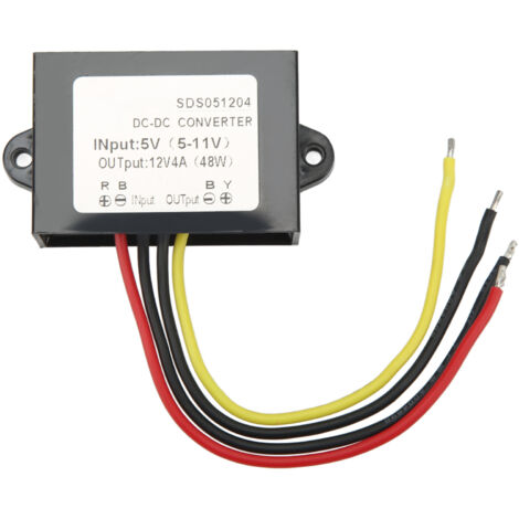 Convertisseur élévateur étanche DC 5V à 12V 4A avec protection contre les surtensions - Régulateur de tension