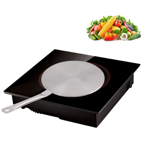 Convertisseur et Diffuseur de Chaleur Inox 22cm pour Cuisson Induction Gaz Électricité - Disque Régulateur Casserole Poêle