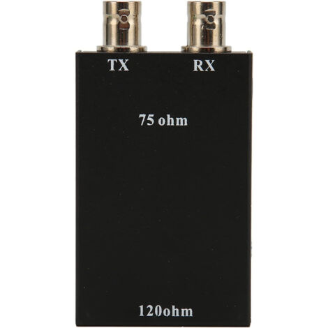 Convertisseur Ethernet BNC vers RJ45, connecteur à double axe en cuivre BNC (connecteur 75 ohms vers 12 ohms)