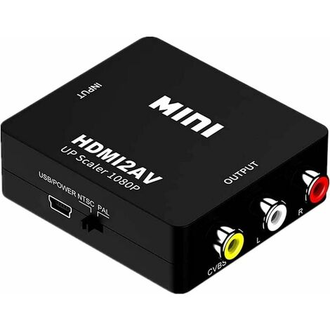 BeMatik - convertisseur RGB avec YPbPr audio à HDMI (5 RCA à 1 HDMI)