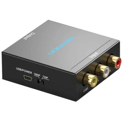 convertisseur hdmi vers rca vention aefb0/ hdmi femelle - rca femelle - rca femelle