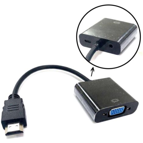 Convertisseur HDMI VGA MicroConnect prenant en charge l'audio