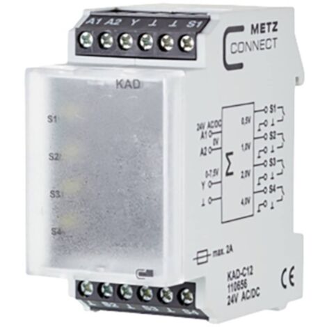 Convertisseur numérique-analogique 24, 24 V/AC, V/DC (max) Metz Connect 110656 1 pc(s)