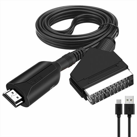 Convertisseur adaptateur Composite 1080P RCA AV vers HDMI, adaptateur  AV2HDMI pour TV, PS3, PS4, PC, DVD, Xbox, projecteur avec câble USB -  AliExpress