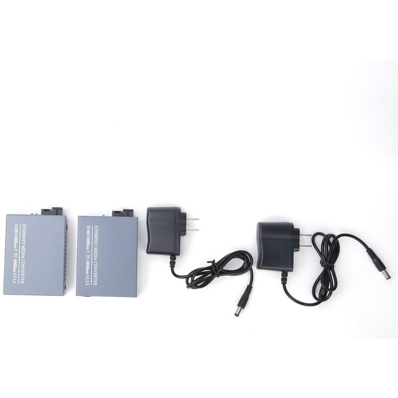 Convertisseur photoélectrique Gigabit 110-240 v fibre optique émetteur-récepteur monocœur large bande transmission de données rapide (HTB-GS-03AB)