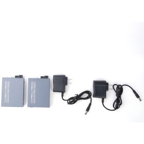 Convertisseur photoélectrique Gigabit 110-240 V fibre optique émetteur-récepteur monocœur large bande transmission de données rapide (HTB-GS-03AB)
